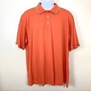 Alan Flusser Men’s Golf shirt short sleeve orange